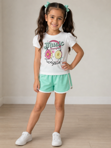 REF 603 SHORT Y BLUSA NIÑA