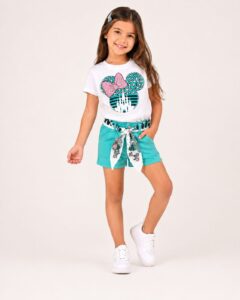 REF 637 SHORT Y BLUSA NIÑA