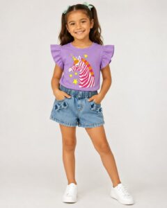 REF 638 SHORT Y BLUSA NIÑA
