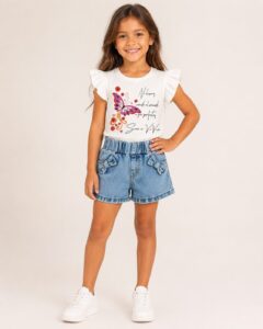 REF 638 SHORT Y BLUSA NIÑA