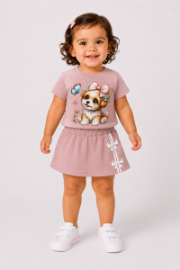REF 610 FALDA SHORT Y BLUSA BEBE