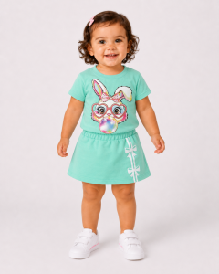REF 610 FALDA SHORT Y BLUSA BEBE