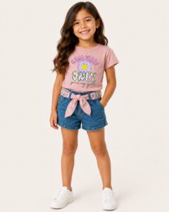 REF 640 SHORT Y BLUSA NIÑA