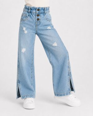 REF 624 PANTALON DENIM ABERTURA COSTADOS