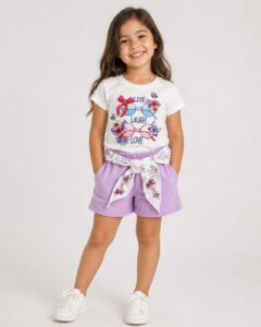 REF 613 SHORT Y BLUSA NIÑA
